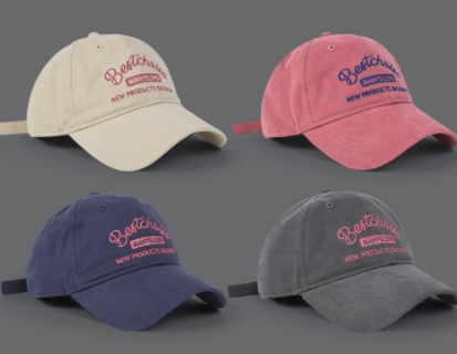 Hat women's 2024 new summer baseball cap with small face, original American retro versatile soft top