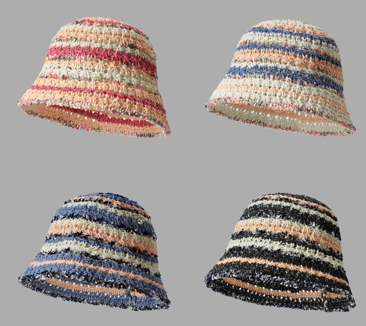 Japanese style hollow breathable fisherman hat with large head circumference, enlarged and deepened hat, showing face, small bucket hat, thin basin hat for women