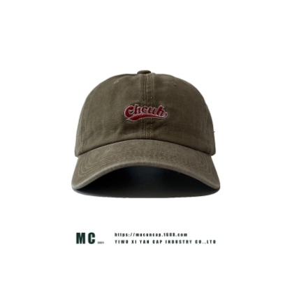 American ins trendy brand retro washed baseball cap for men and women couples Korean version simple embroidery soft top sunvisor peaked cap