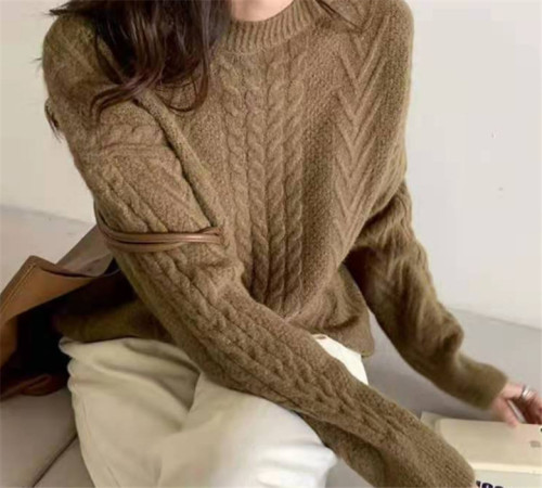 Early autumn and winter sweaters for women, loose outer wear, 2024 new soft-breasted Japanese style jackets, lazy style, thickened head