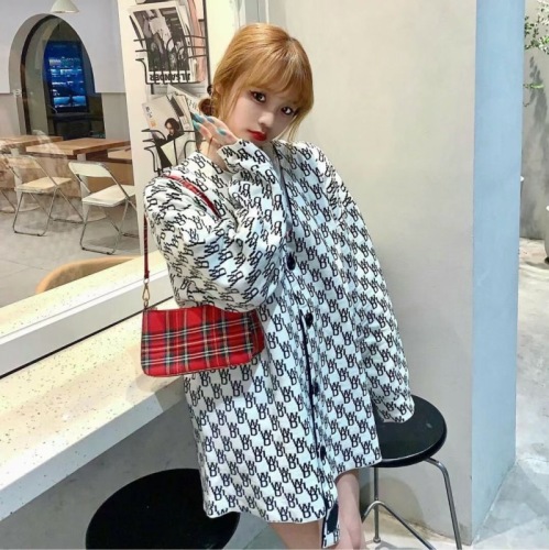 2024 new product Yang Mi's same style reversible loose Korean style wool knitted cardigan sweater jacket for women