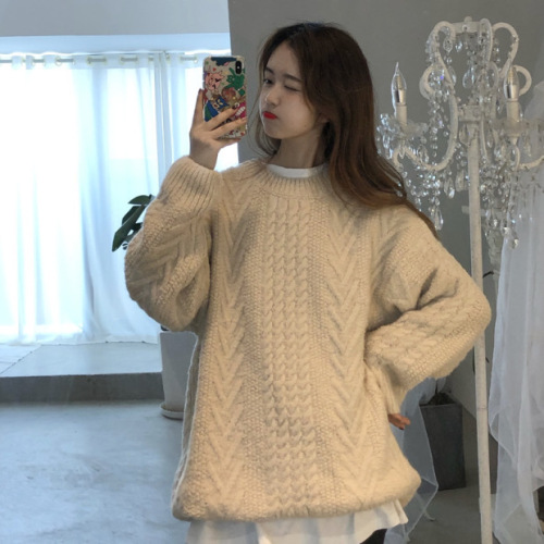 Early autumn and winter sweaters for women, loose outer wear, 2024 new soft-breasted Japanese style jackets, lazy style, thickened head