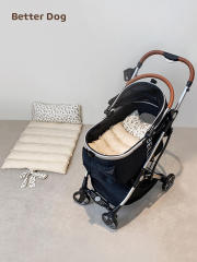 Pet stroller mat kennel sleeping mat dog pet mat car dog mat plush inner mat cat three-piece dog mat set