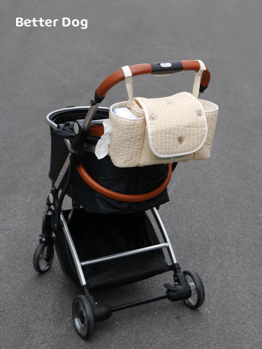 Pet stroller hanging bag stroller mommy bag large capacity storage storage bag dog and cat car outing hanging bag