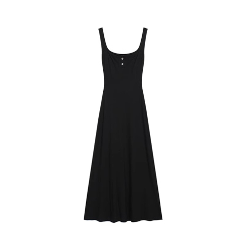 Hot girl sleeveless suspender dress new women's summer waist slimming versatile mid-length style