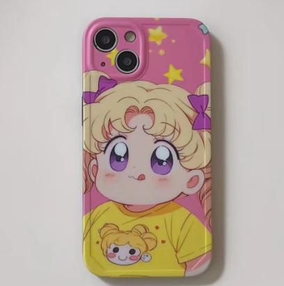 Japanese and Korean cartoons suitable for iPhone 14 Promax mobile phone case Apple 12 cute milk tea rabbit 13 anti-fall protective cover
