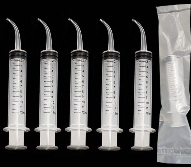 Exit curved mouth syringe, silicone rubber syringe, curved mouth syringe, curved mouth syringe, 12ml pet irrigator