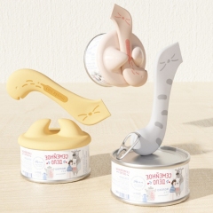 Pet cat canned spoon, cat multifunctional can opener, pet wet feeding spoon, open lid cat canned spoon