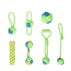 Amazon Pet Supplies Dog Toy Bite Resistant Cotton Rope Ball Teething Cotton Knot Pet Toy