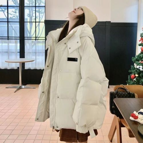 ins down jacket women's design sense small thickened warm extreme cold bread coat winter