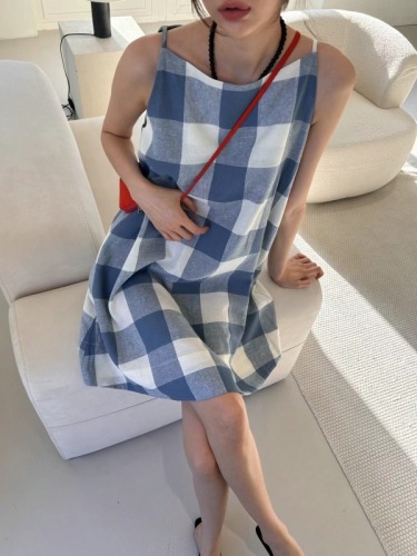 summer casual plaid dress