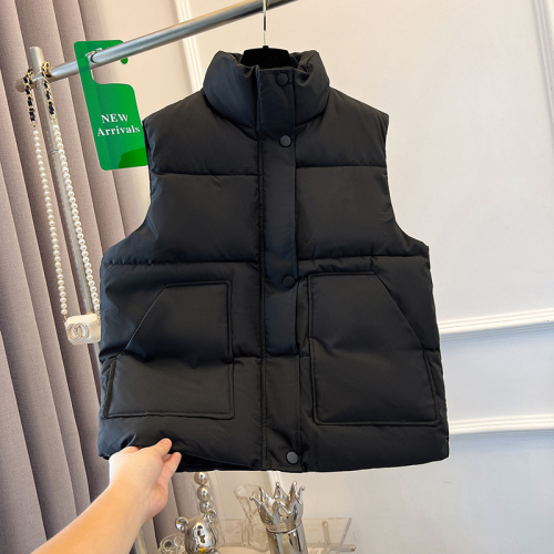 Small fresh new cotton coat vest winter Korean design loose cotton coat versatile vest jacket trendy