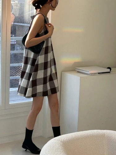 summer casual plaid dress