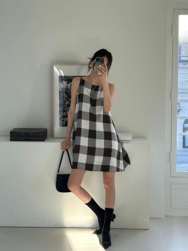 summer casual plaid dress