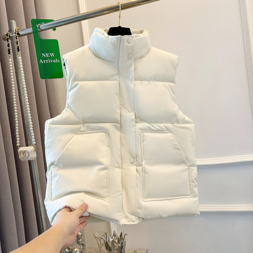 Small fresh new cotton coat vest winter Korean design loose cotton coat versatile vest jacket trendy