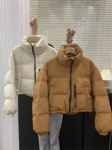 Korean original down jacket for women 2024 winter new short stand-up collar thickened bread jacket for small people