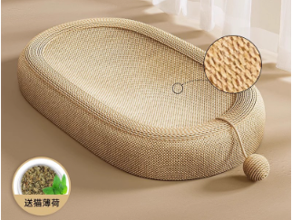 Cat scratching board sisal cat litter all-in-one wear-resistant and non-shedding cat toy cat claw board scratch-resistant four-season universal cat scratching basin