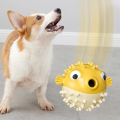 Pet supplies cross-border Amazon's hot-selling dog toothbrush, sound, jumping fish, food leakage, molar stick, chewable dog toy