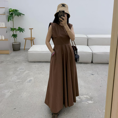 Chic versatile flying sleeve long versatile dress