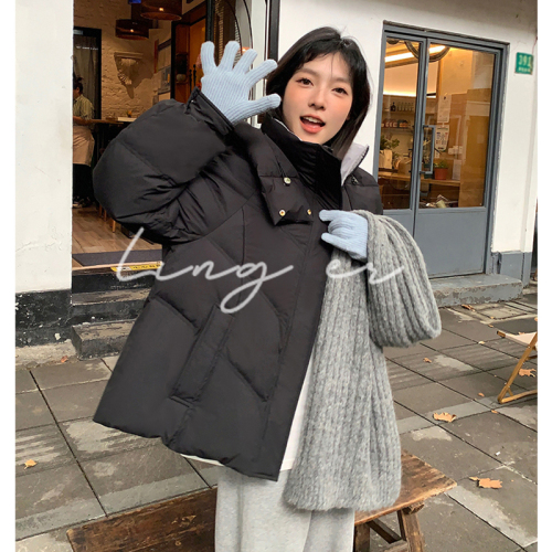 Internet celebrity's same style down jacket for women in winter 2024 new short thickened jacket for small people