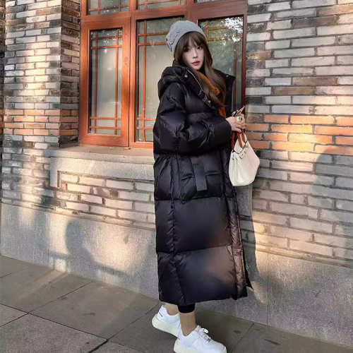 2024 winter new style over-the-knee long high-end street fashion thickened down jacket for women