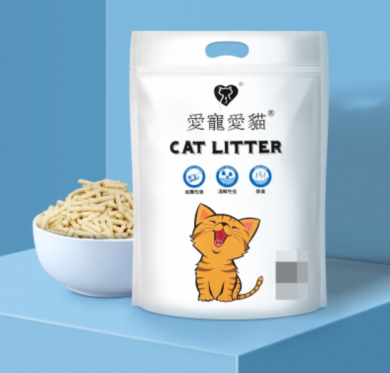 Tofu cat litter deodorized and dust-free love pet cat kitten cat Shalele cat tofu litter cat supplies