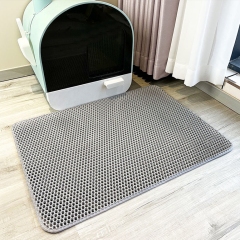 Double-layer EVA non-slip cat litter mat pet litter box sand filter mat wear-resistant and scratch-resistant cat litter control mat