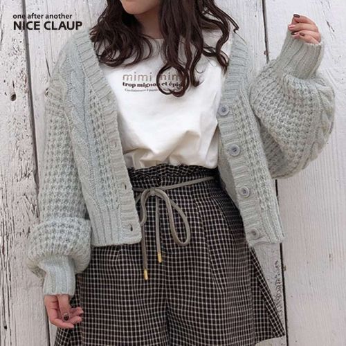 Xiaoxiangfeng colorful button temperament short knitted cardigan 2024 spring versatile girly v-neck slim coat