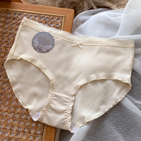 Xinjiang cotton women's underwear women's pure cotton antibacterial crotch high elastic student girl briefs pure cotton breathable and traceless