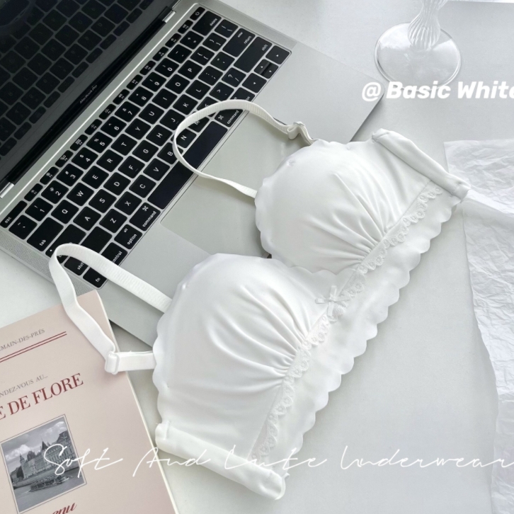 Women's push-up underwear for small breasts, no rims, no trace, non-slip, strapless flat bra