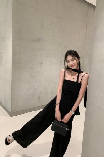 Actual price, real shot#Lazy style casual suit for women, loose wide-leg pants for summer travel, two-piece set