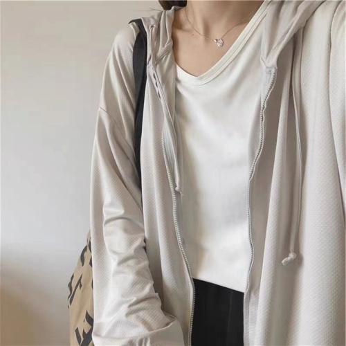 Breathable sun protection clothing for women's outer wear new spring and summer loose and versatile Korean version thin cardigan top coat sun protection shirt