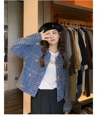 2024 Spring and Autumn New High-End Vibe Streetwear Sheath Jacket for Women, Fashion Denim Jacket, Ins Trendy
