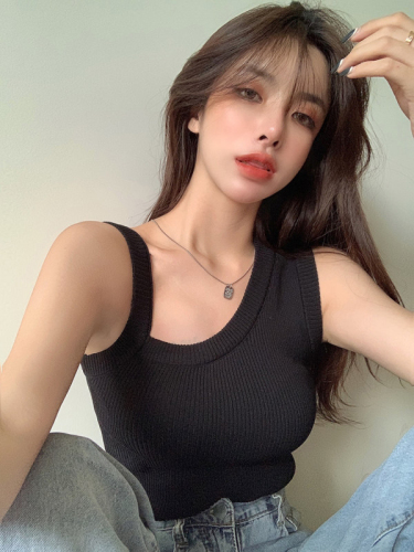 Tmall quality design niche irregular camisole women's summer outer wear off-shoulder hot girl sleeveless top