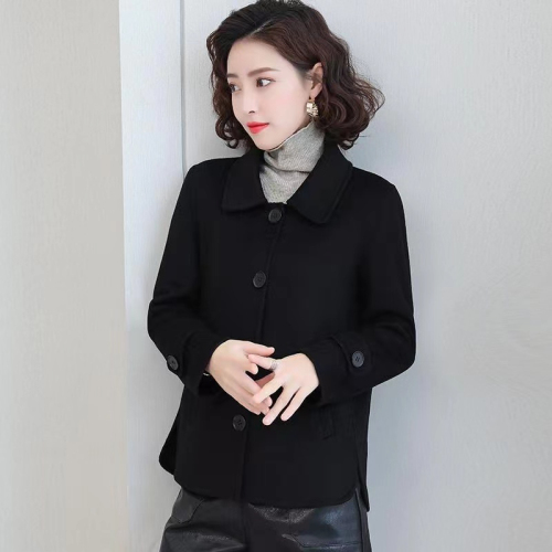 Short woolen coat for women 2024 new autumn style loose fashionable casual all-match button cardigan jacket