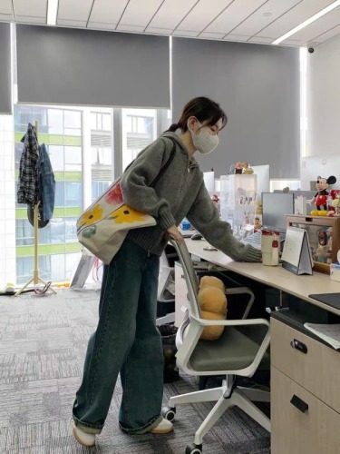 Women's Grey Hooded Zipper Cardigan Sweater Coat - New Vintage Slouchy Loose Knit Open Shirt for Autumn/Winter