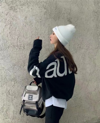 2024 Autumn/Winter Korean New Wool Cardigan Set with Wide Leg Pants for Women - Slimming Loose Matchy Set