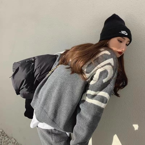 2024 Autumn/Winter Korean New Wool Cardigan Set with Wide Leg Pants for Women - Slimming Loose Matchy Set