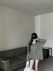 Real shot, real price, lazy, casual, Tencel, linen, loose, sunscreen, Korean women's outfit, big T for walking