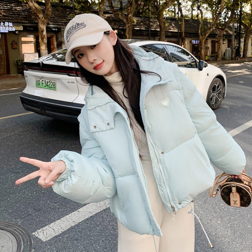 Actual shot of 2024 new winter Korean style short cotton jacket for women removable Internet celebrity fashion puff vest jacket