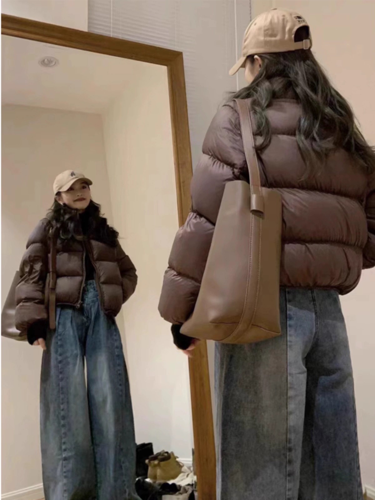 Official picture Maillard short down jacket for women 2024 winter new style high-end small Kendou style jacket