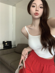 Real photos, no price reduction, hot girls wearing sexy tight-fitting beautiful back suspenders, European and American inner tops