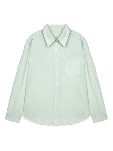 Matcha green high-end outer wear blouse can protect small people from the sun, Korean style, Korean style outer wear