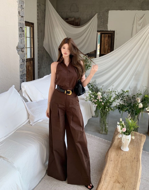 Real shot and real price 2024 summer vest + craft pleated pleated wide-leg pants suit