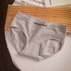 New women's pure cotton underwear, comfortable and breathable 7A pure cotton antibacterial crotch letter printed girls' briefs