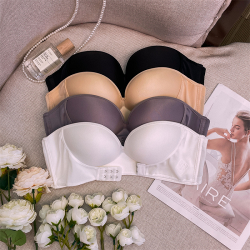 Actual price~Small breast push-up strapless bra without wire rims push-up and support side breasts seamless comfortable bra