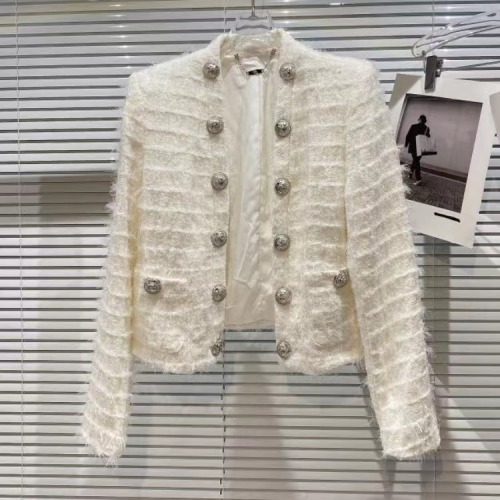 Heavy Industry Xiaoxiangfeng Tassel Short Jacket Autumn New Internet Celebrity Tweed Long Sleeve Fashion Jacket Women