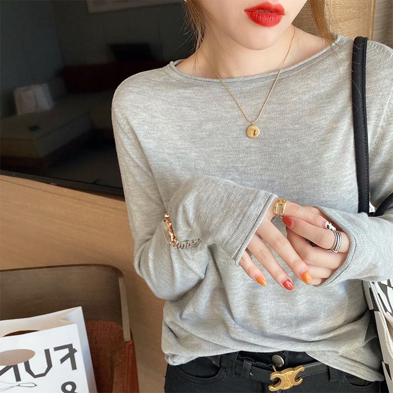 Early Autumn Suit with Innerwear for 2024 Autumn/Winter New Head-Turner Top Shirt - Versatile and Layerable Base Layer
