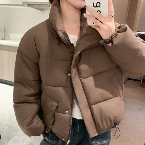 Real shot of cotton-padded clothes for women, trendy ins winter 2024 new style, small cotton-padded jackets, niche salty studio bread clothes