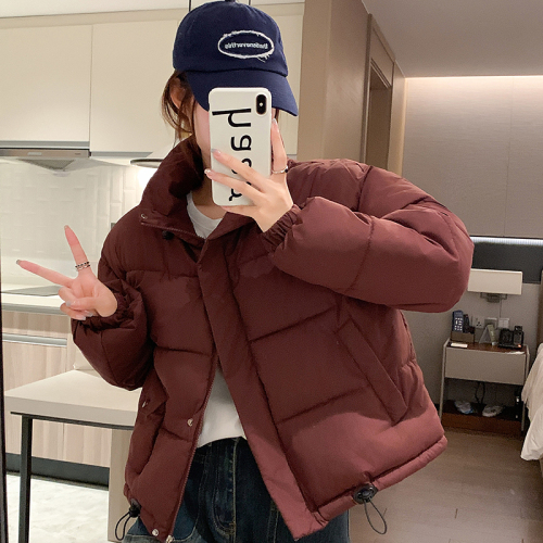 Real shot of cotton-padded clothes for women, trendy ins winter 2024 new style, small cotton-padded jackets, niche salty studio bread clothes